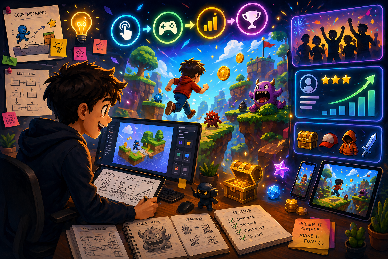 How to Build Hyper Casual Games Using AI Tools